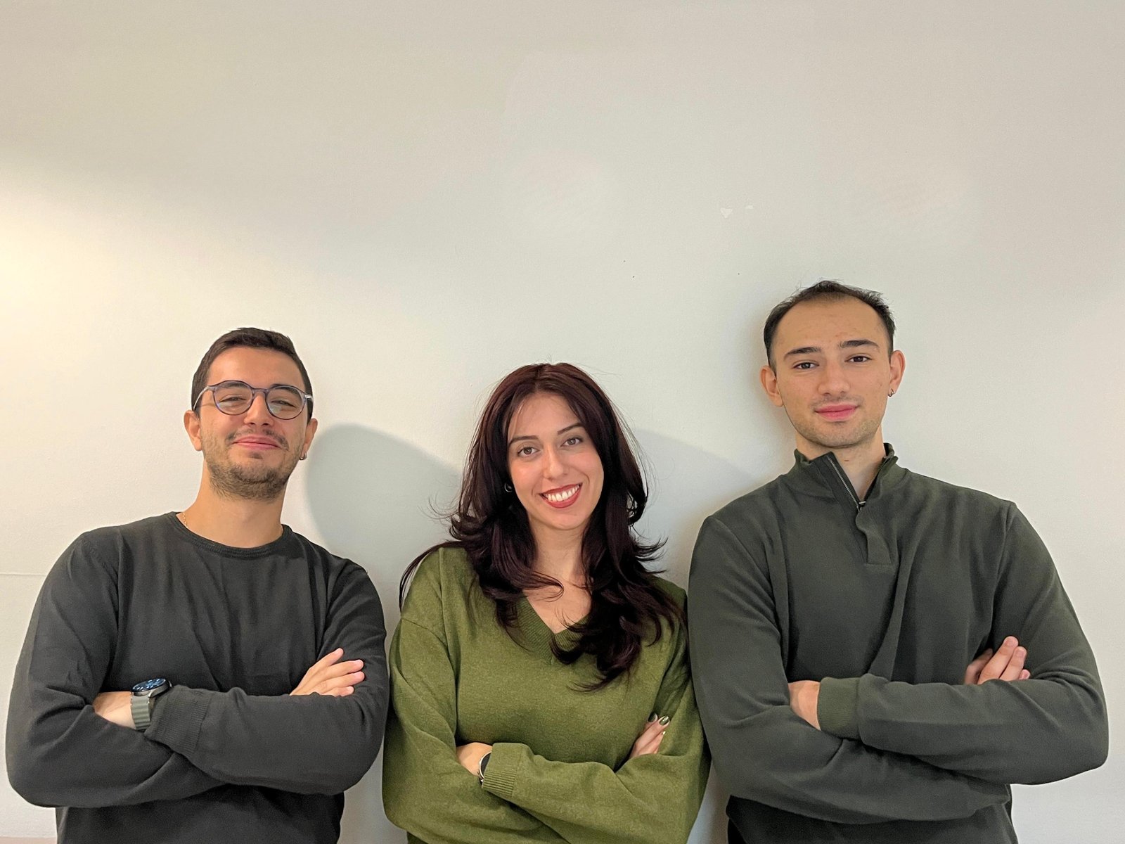 (From left to right) Ekin, Şebnem, Mehmet.